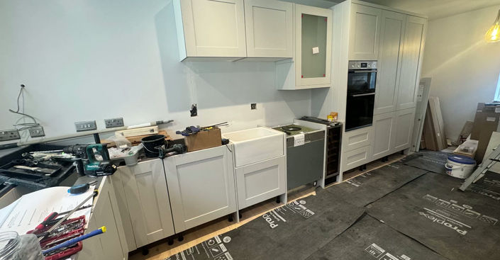Engineered Oak Flooring & Kitchen Installation